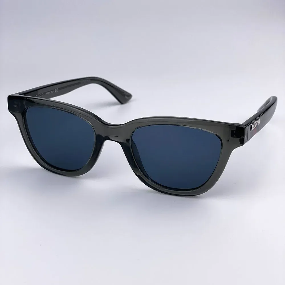 NEW GUCCI GG1116S 003 Gray Blue Square Men Unisex Sunglasses